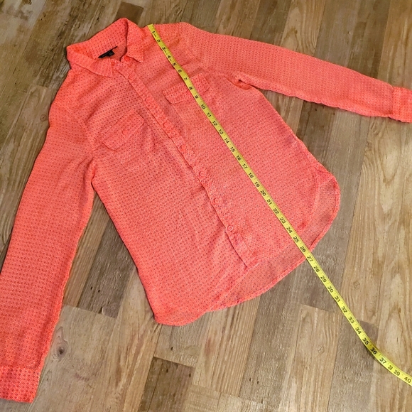 American Eagle Button Down Sheer Blouse - Picture 3 of 6